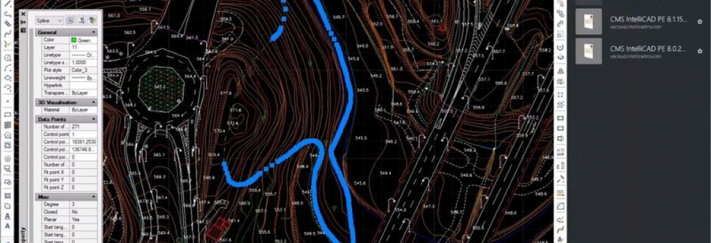 CMS IntelliCAD PE software CAD por assinatura compatível com arquivo DWG